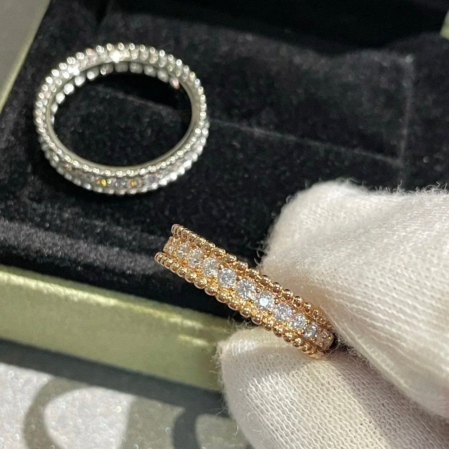 [⭐Aura]PERLEE DIAMOND SILVER RING