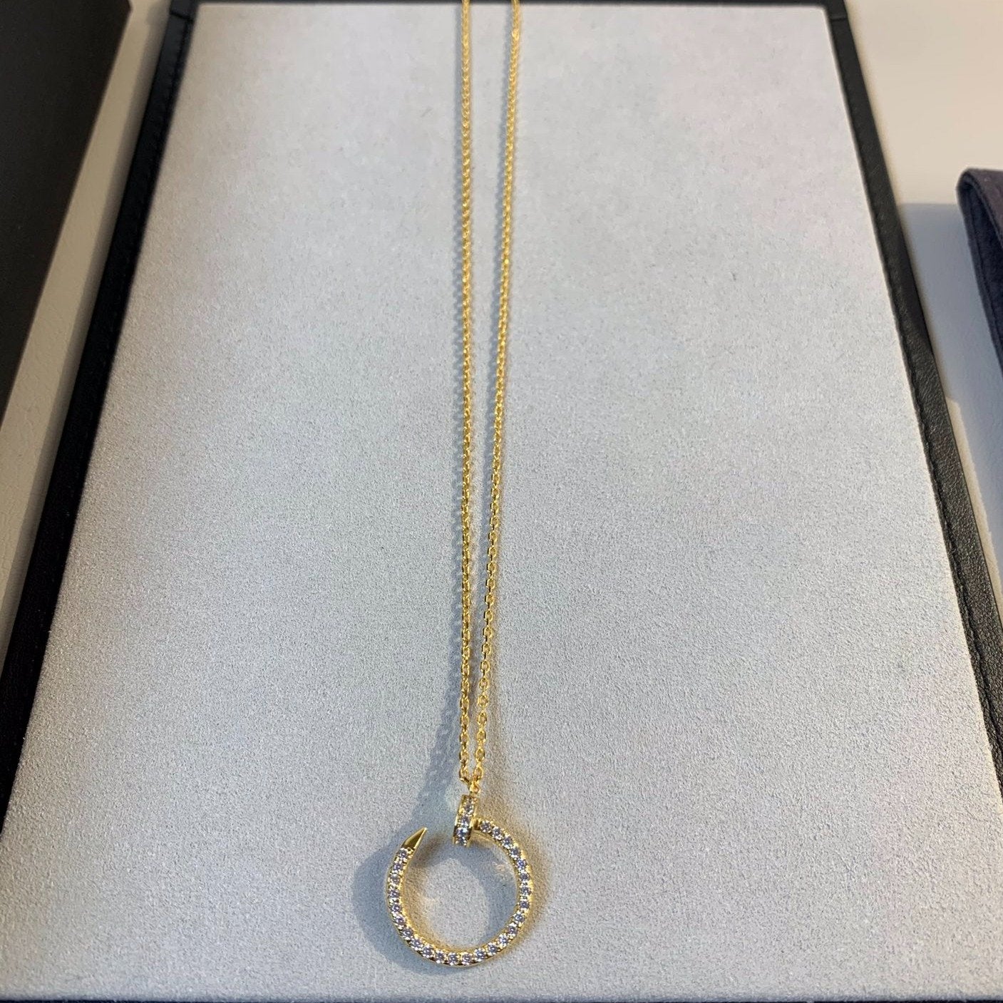 [⭐Aura]JUSTE NECKLACE GOLD DIAMONDS