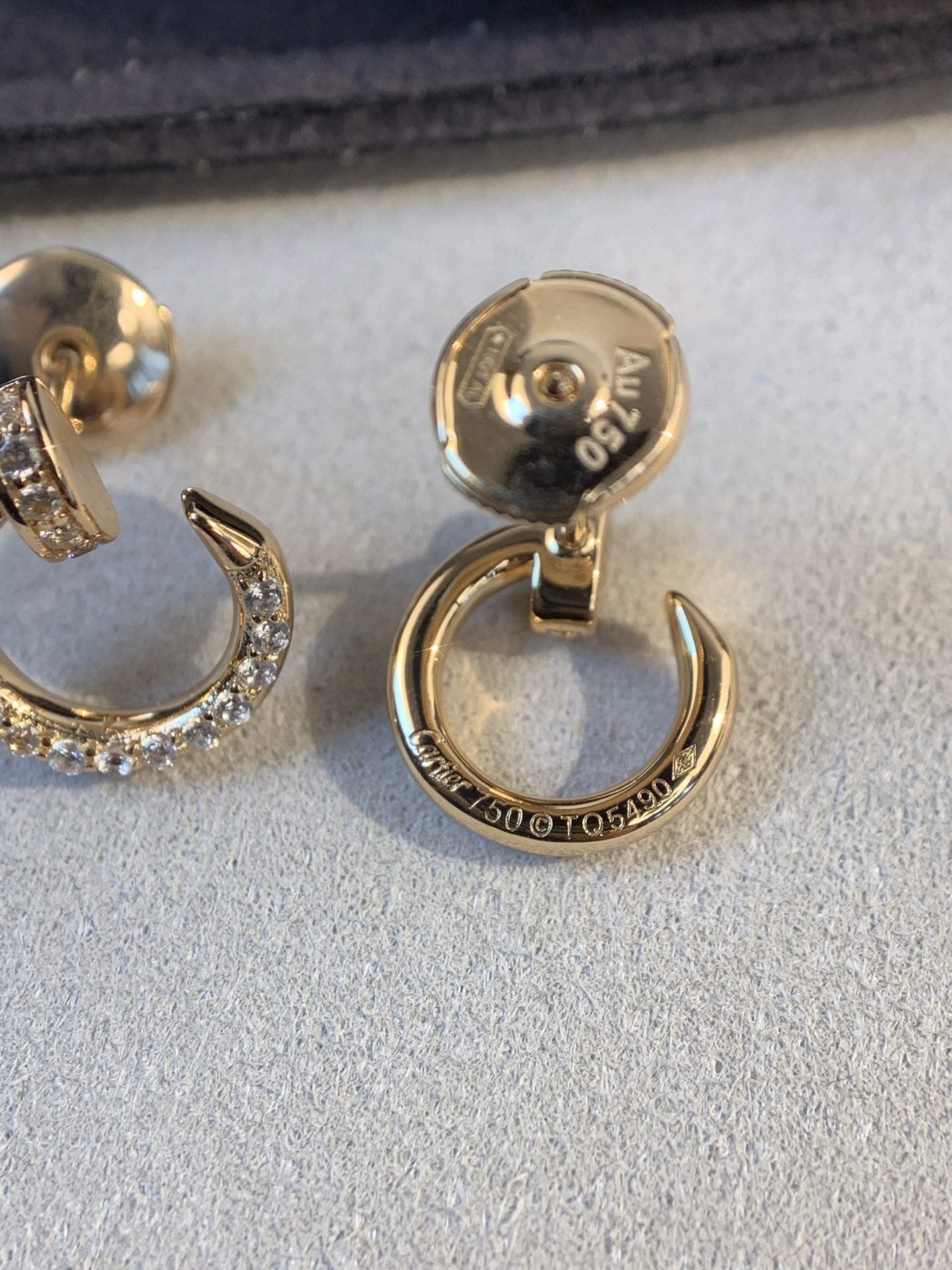 [⭐Aura]JUSTE EARRINGS GOLD DIAMONDS