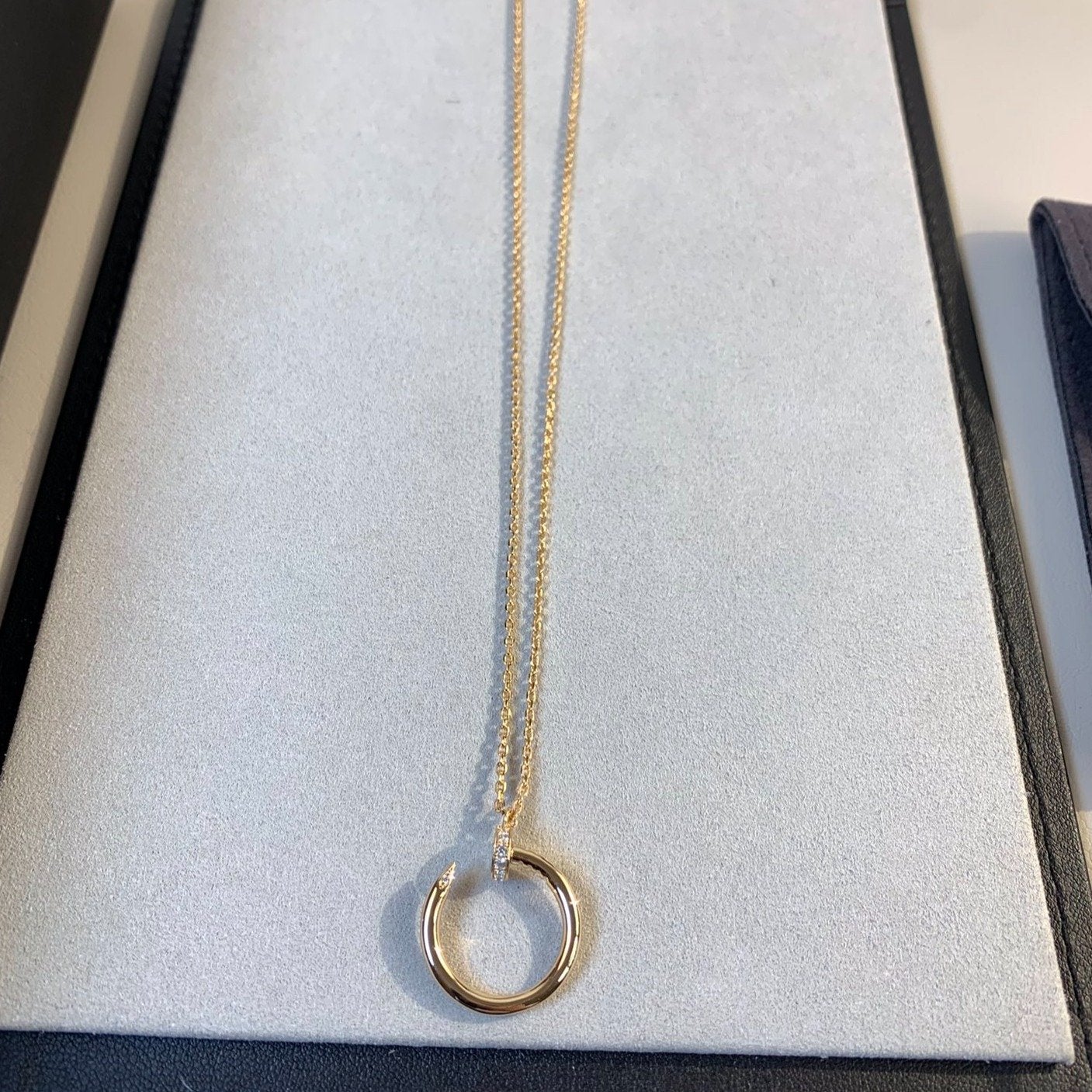[⭐Aura]JUSTE NECKLACE PINK GOLD