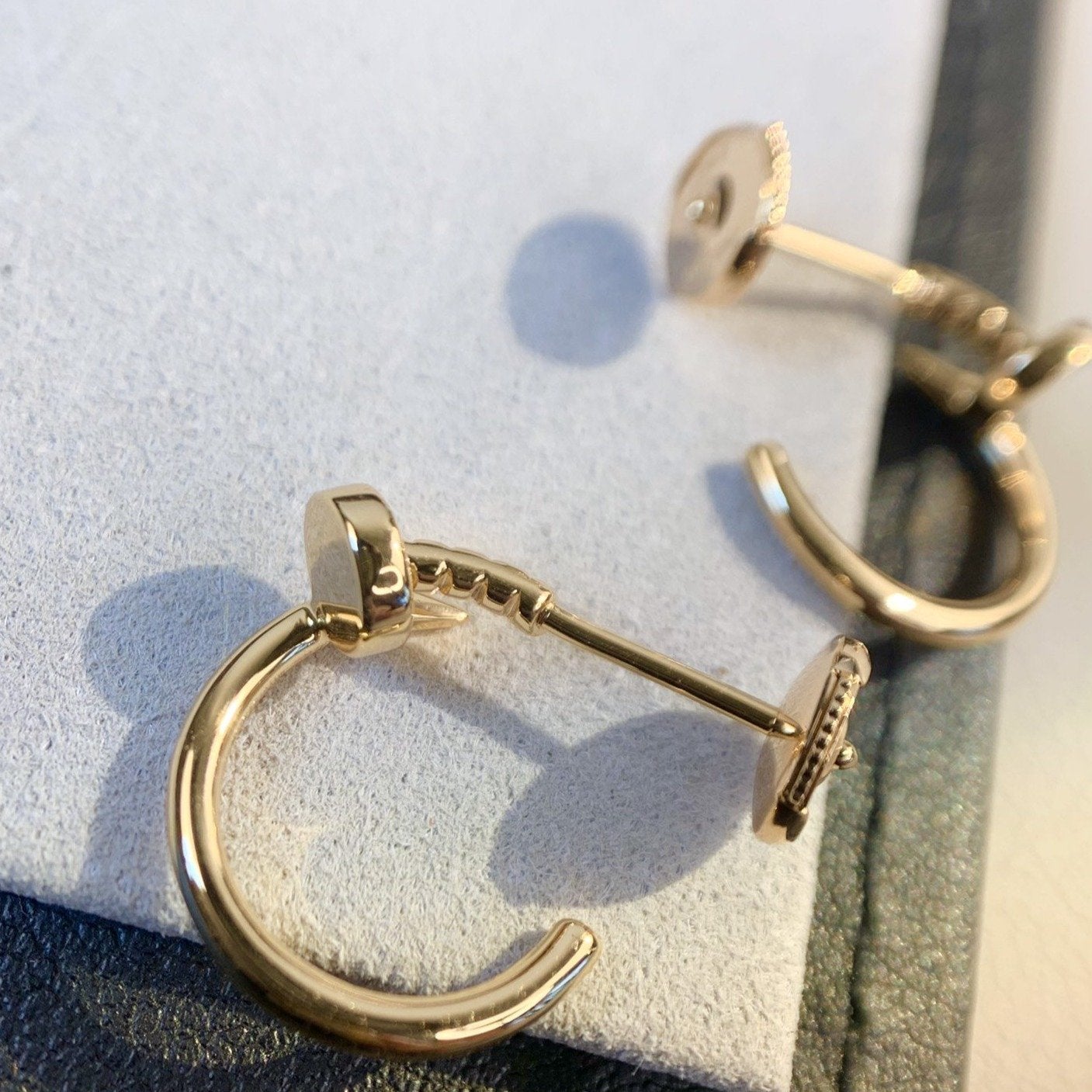 [⭐Aura]JUSTE EARRINGS PINK GOLD