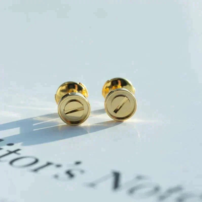 [⭐Aura]LOVE EARRINGS GOLD 10MM