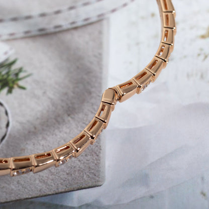 [⭐Aura]SERPENTI SMALL BRACELET PINK GOLD DIAMOND