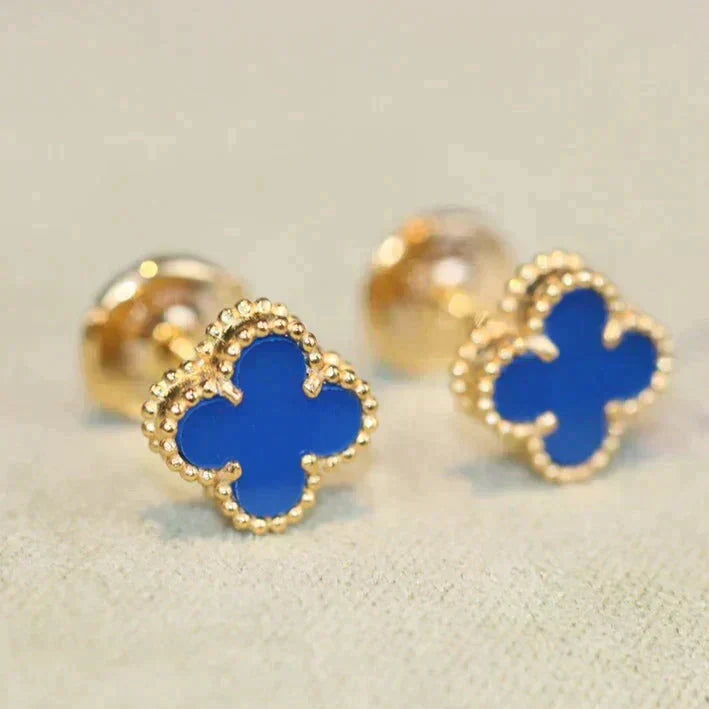 [⭐Aura]CLOVER MINI 9.5MM TURQUOISE EARRINGS
