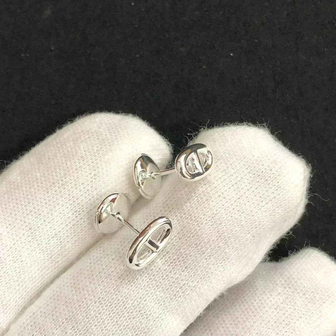 [⭐Aura]CHAINE SMALL EARRINGS GOLD AND SILVER