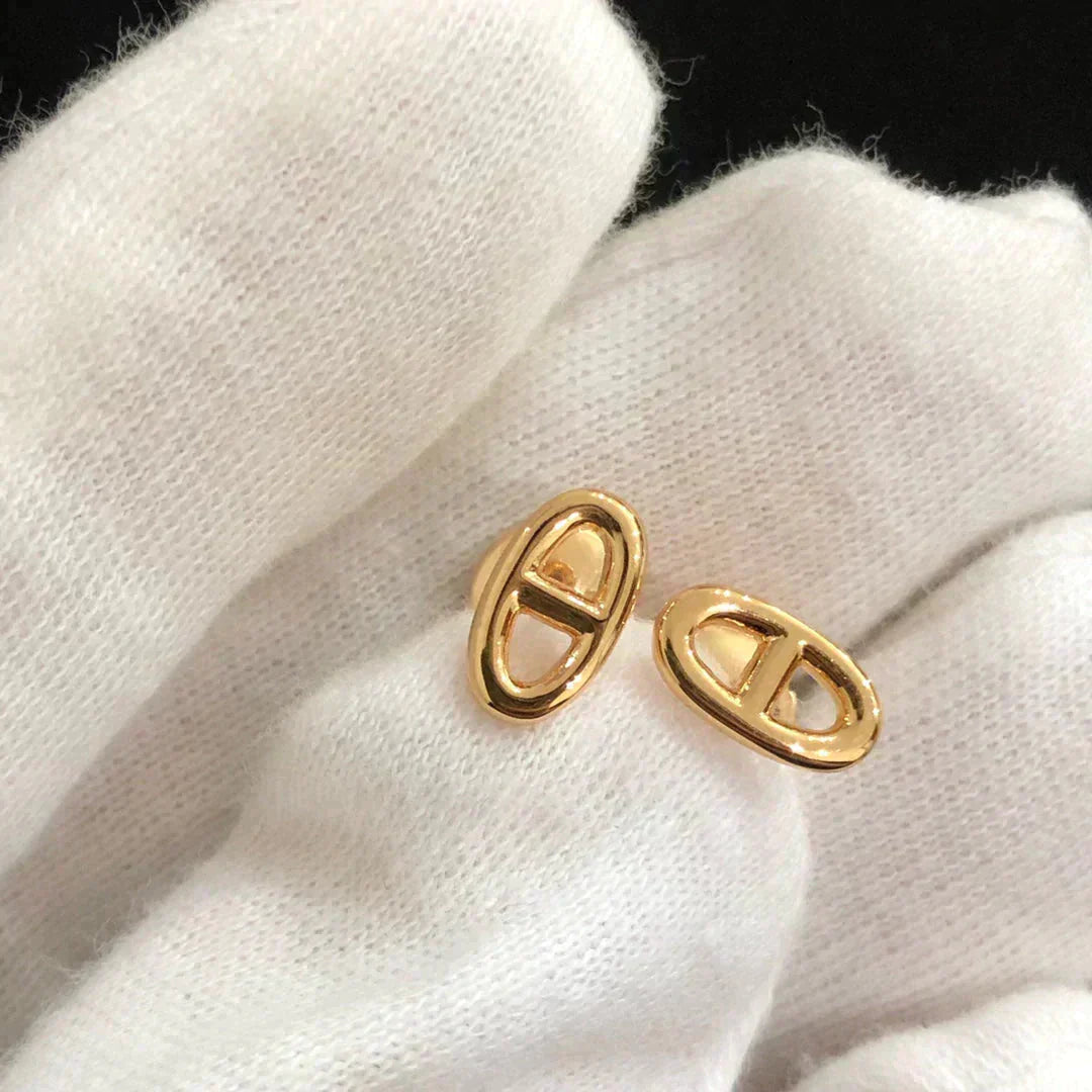 [⭐Aura]CHAINE SMALL EARRINGS GOLD AND SILVER