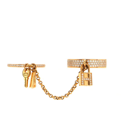 [⭐Aura]HM KELLY CLOCHETTE DOUBLE RING IN  WITH DIAMONDS