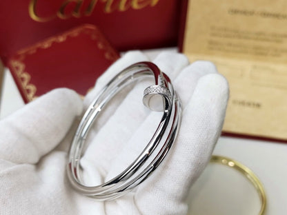 [⭐Aura]JUSTE BRACELET 3.5MM DOUBLE ROW DIAMOND
