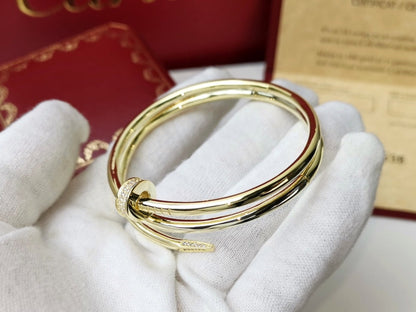 [⭐Aura]JUSTE BRACELET 3.5MM DOUBLE ROW DIAMOND