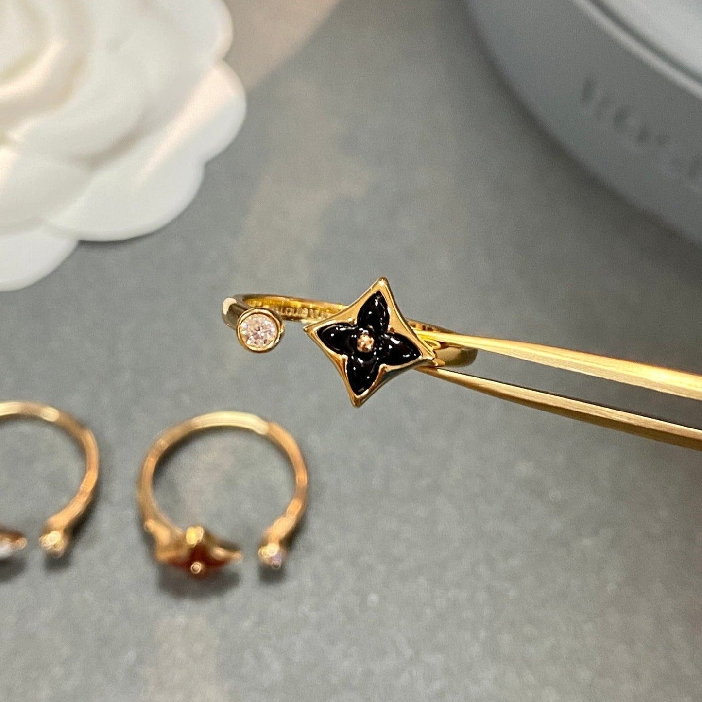[⭐Aura]STAR 1 DIAMOND OPEN RING