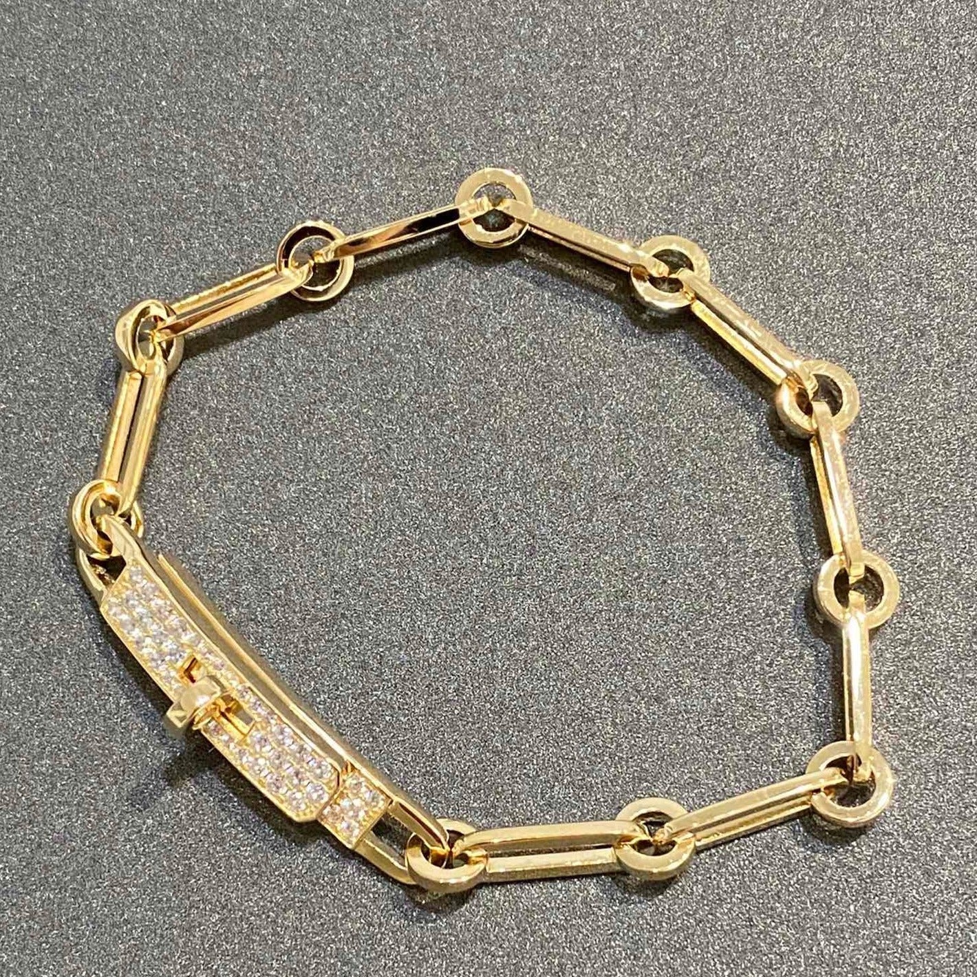 [⭐Aura]CHAINE BRACELET SMALL MODEL DIAMOND