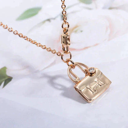 [⭐Aura]AMULETTE PEDANT ROSE GOLD NECKLACE