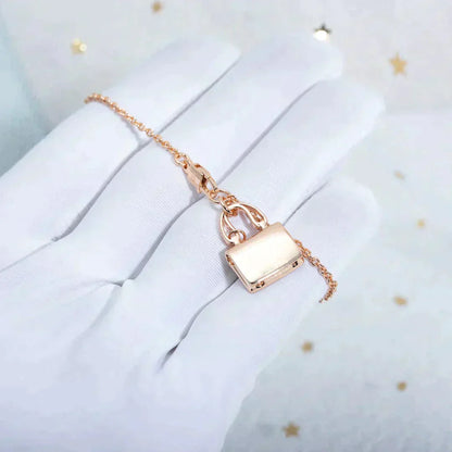 [⭐Aura]AMULETTE PEDANT ROSE GOLD NECKLACE