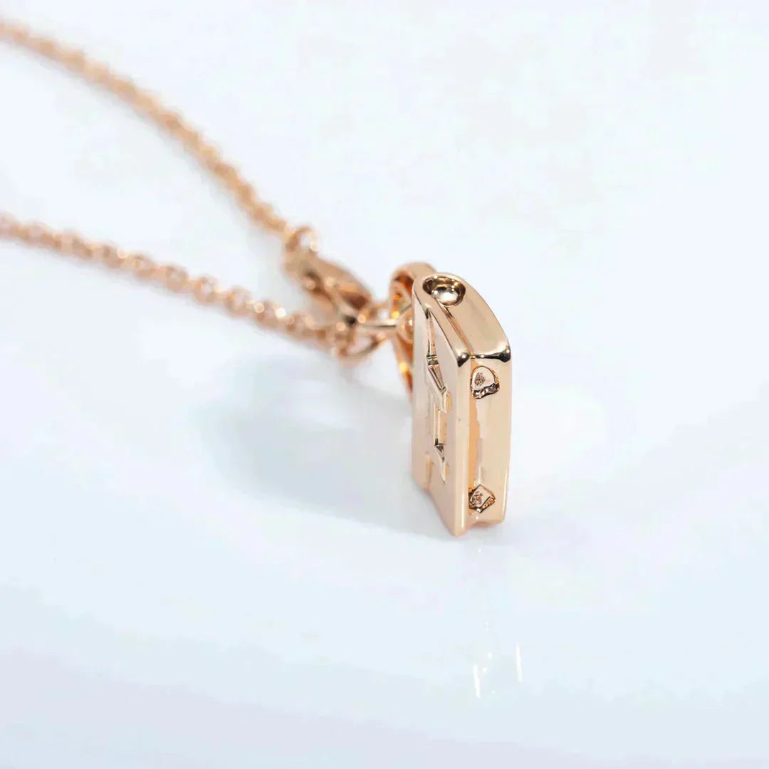 [⭐Aura]AMULETTE PEDANT ROSE GOLD NECKLACE