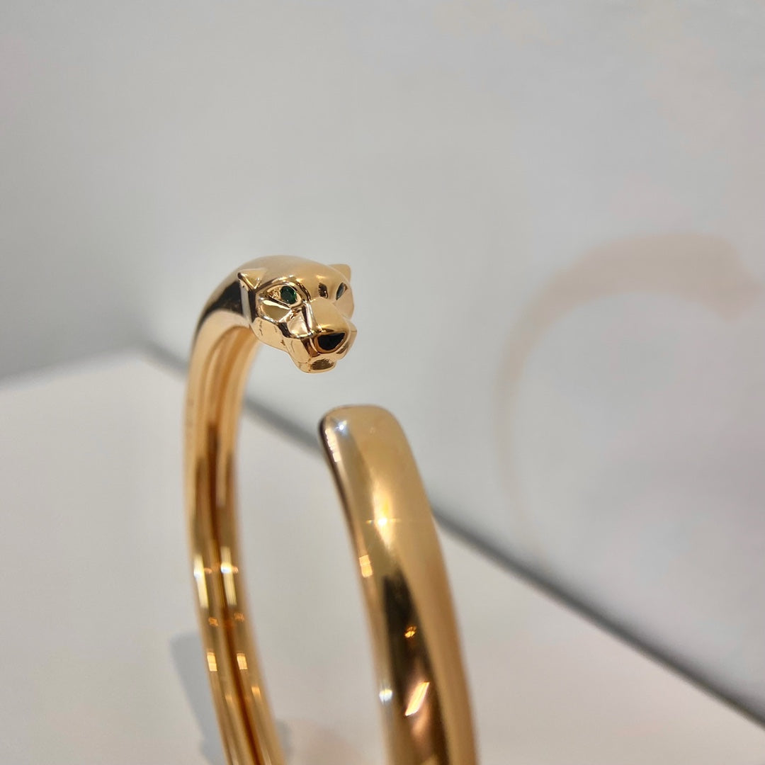 [⭐Aura]PANTHERE GOLD OPEN BRACELET