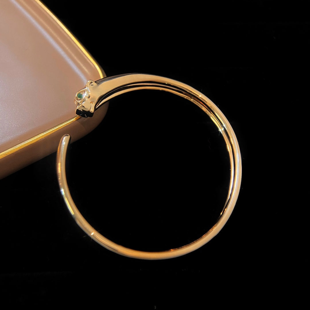 [⭐Aura]PANTHERE GOLD OPEN BRACELET