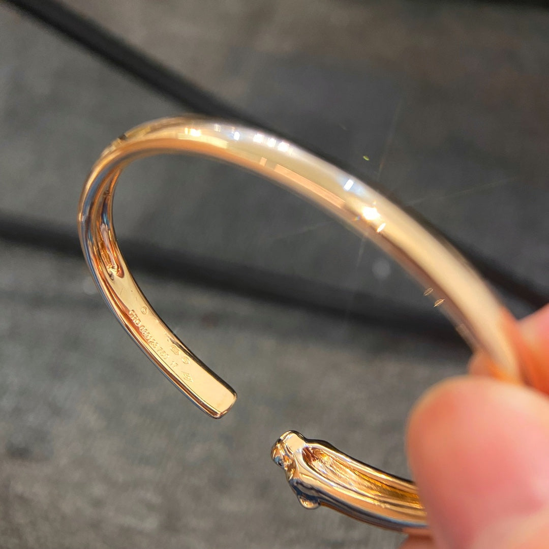 [⭐Aura]PANTHERE GOLD OPEN BRACELET
