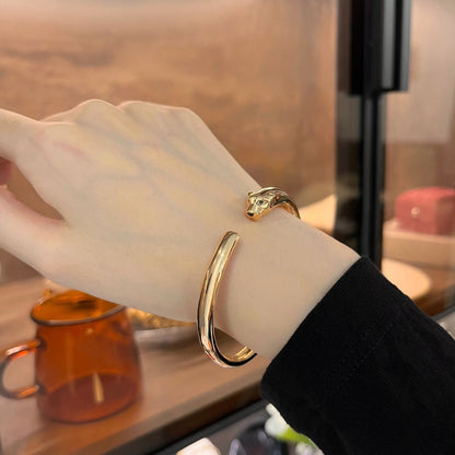 [⭐Aura]PANTHERE GOLD OPEN BRACELET