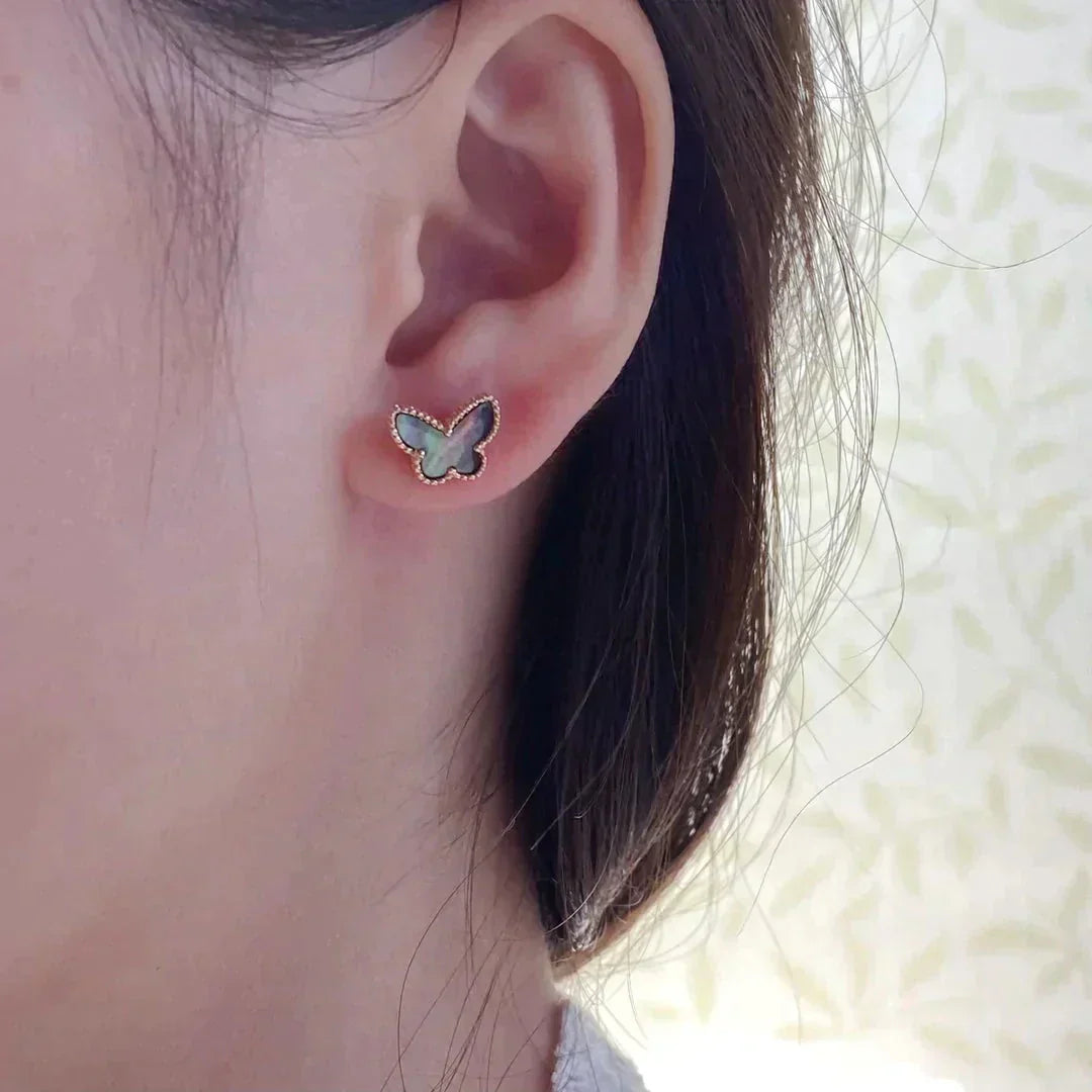 [⭐Aura]BUTTERFLY DARK MOP  EARRINGS