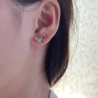 [⭐Aura]BUTTERFLY DARK MOP  EARRINGS