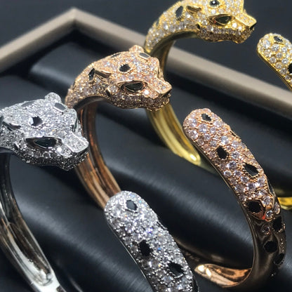 [⭐Aura]PANTHERE BIG BRACELET DIAMONDS