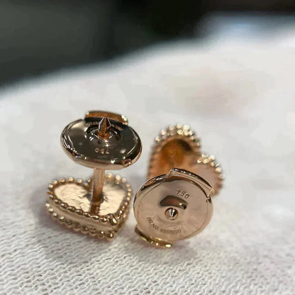 [⭐Aura]HEART CARNELIAN STUD EARRINGS