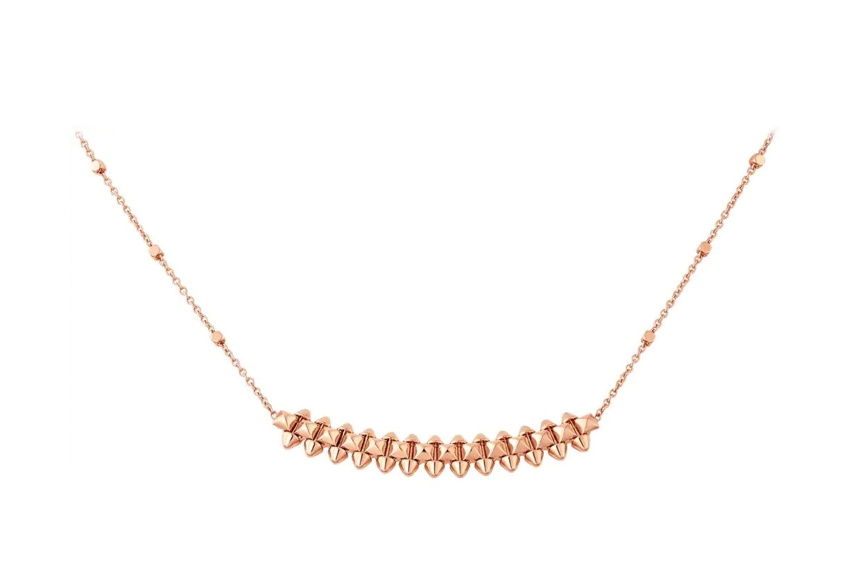 [⭐Aura]CLASH PINK GOLD NECKLACE