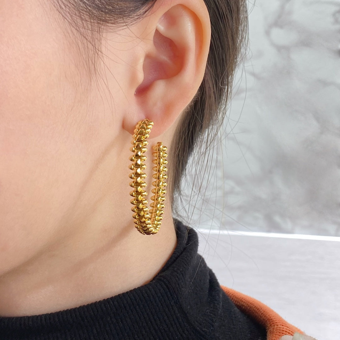 [⭐Aura]CLASH HOOP EARRINGS