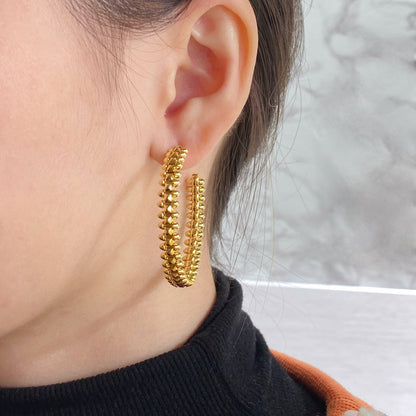 [⭐Aura]CLASH LARGE HOOP EARRINGS