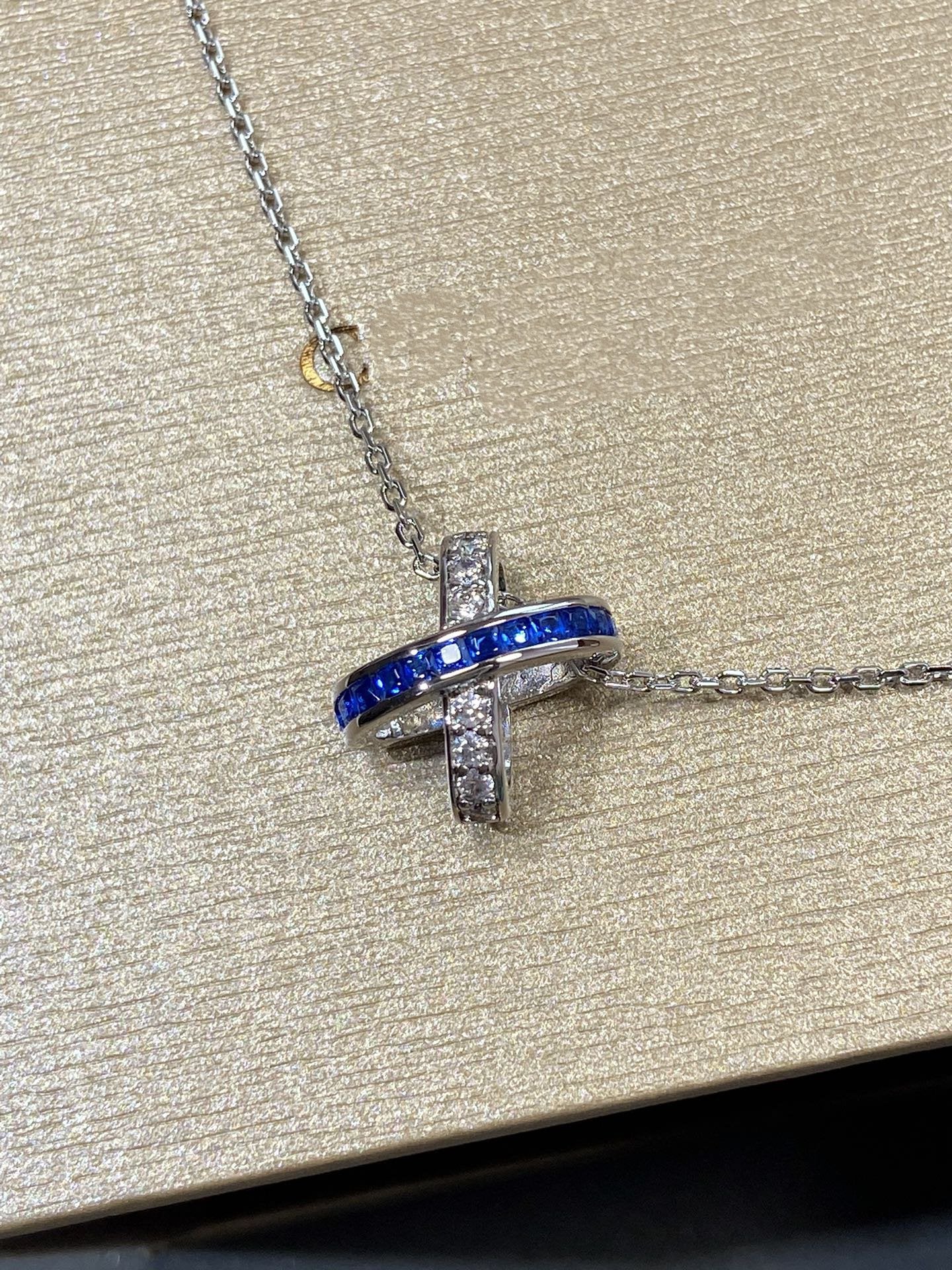 [⭐Aura]LIENS DIAMOND SILVER NECKLACE