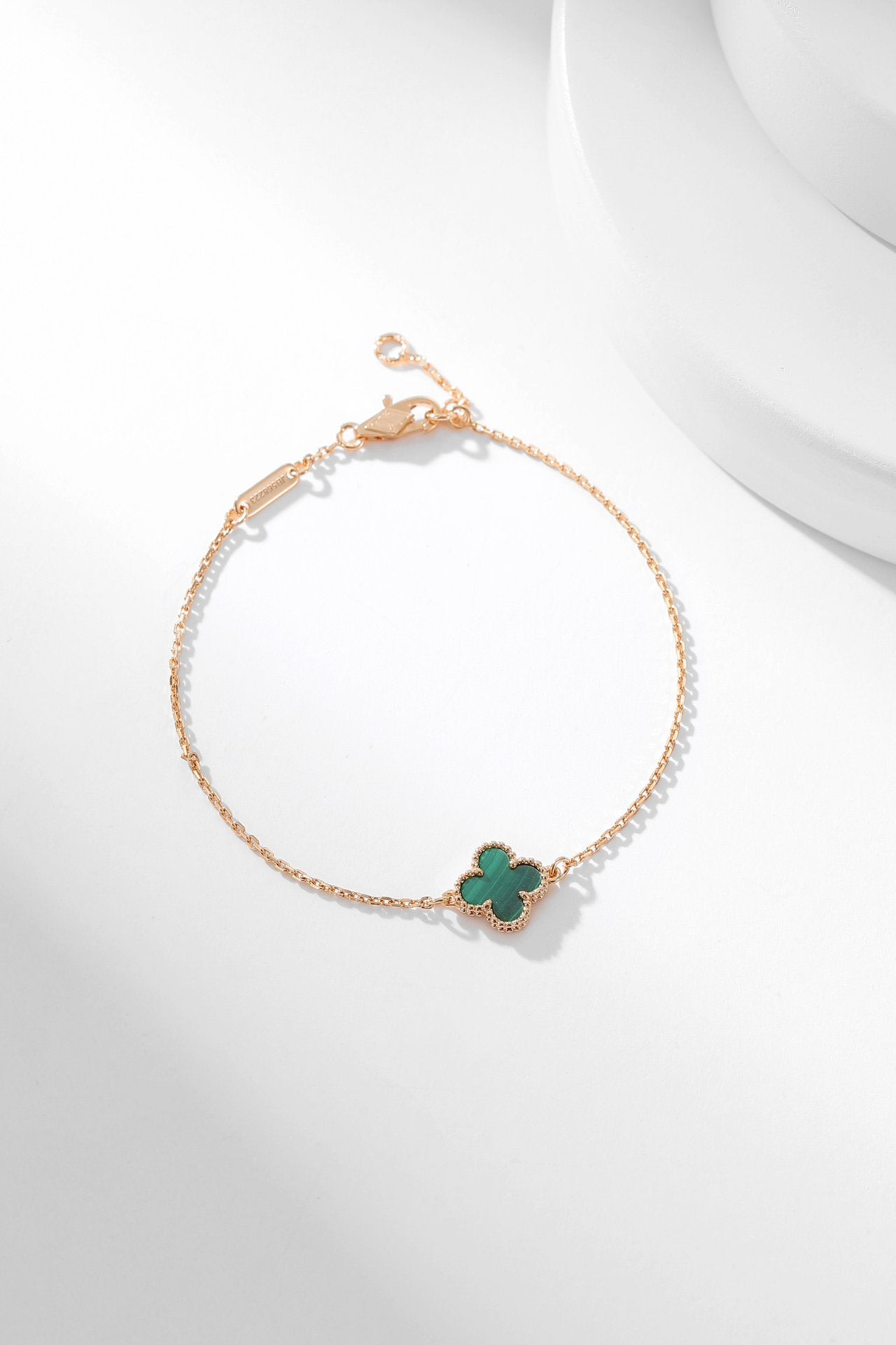 [⭐Aura]CLOVER BRACELET MALACHITE 1 MOTIF
