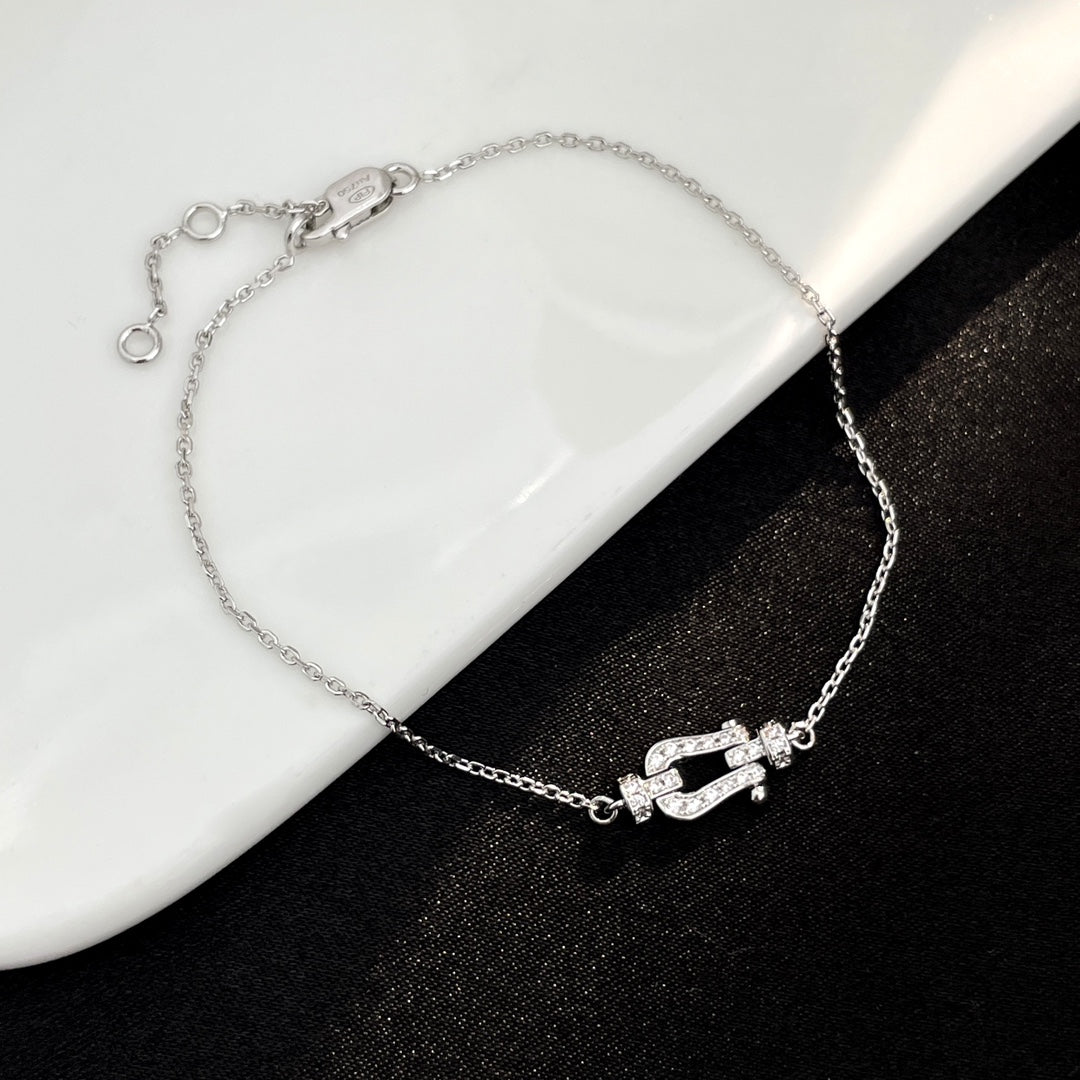 [⭐Aura]FORCE 10 FULL DIAMOND BUCKLE CHAIN LINK MINI MODEL