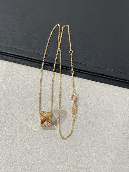 [⭐Aura]LIENS EVIDENCE DIAMOND PAVED NECKLACE
