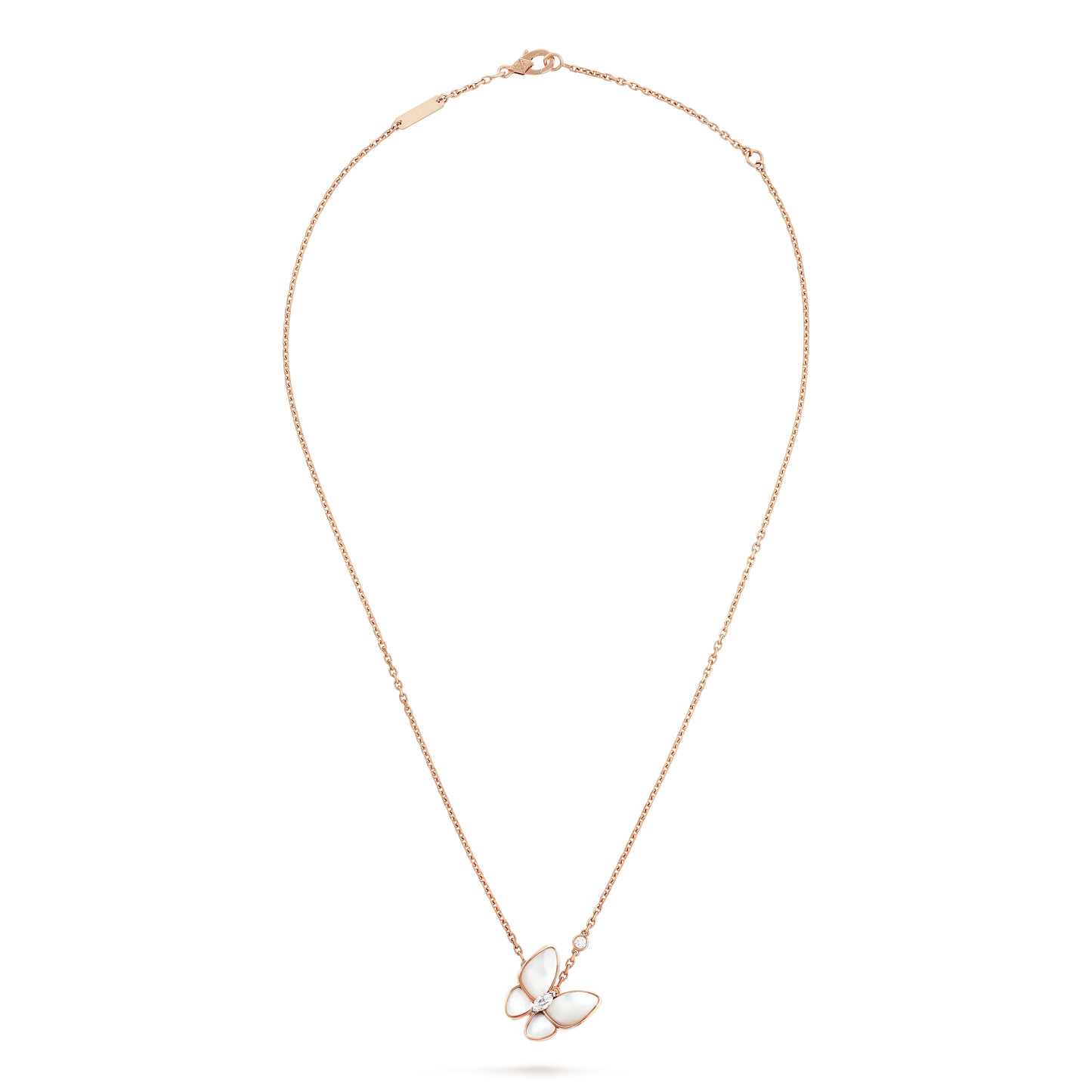 [⭐Aura]BUTTERFLY MOP DIAMOND NECKLACE