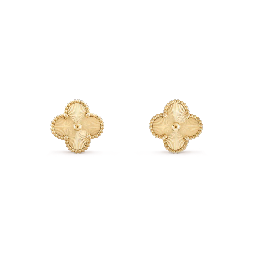 [⭐Aura]CLOVER MINI 9.5MM LASER EARRINGS