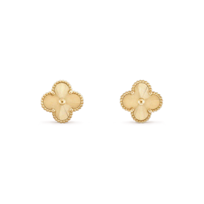 [⭐Aura]CLOVER MINI 9.5MM LASER EARRINGS