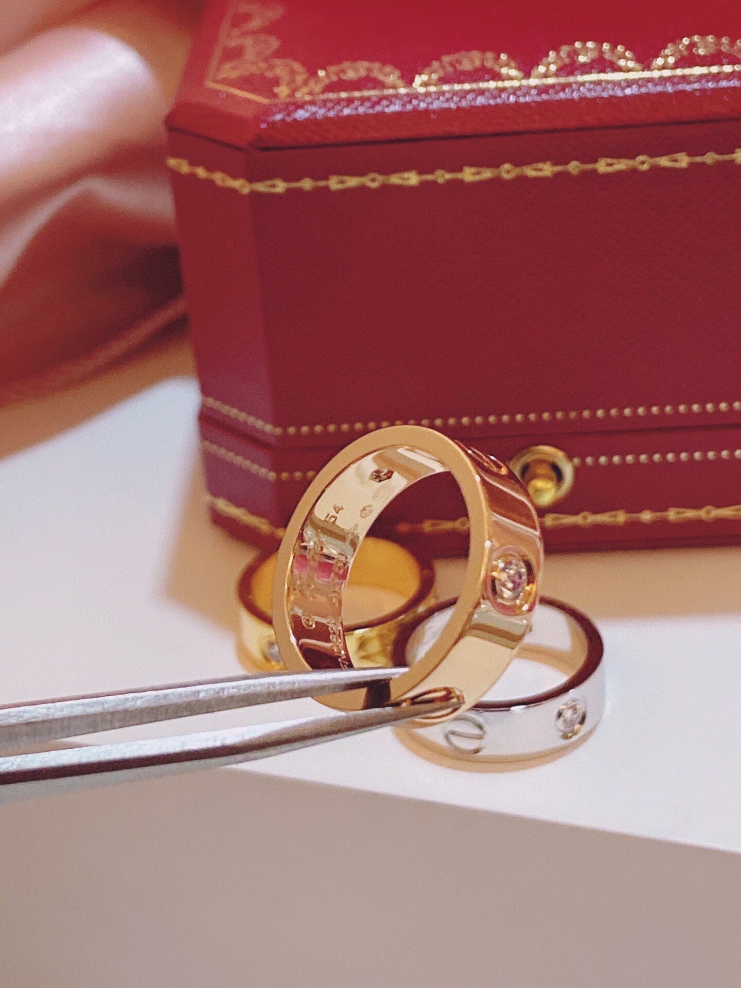 [⭐Aura]Three-Diamond Ring