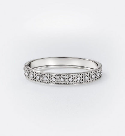 [⭐Aura]2026 WOVEN-PATTERN BRACELET SET WITH FULL DIAMOND INLAY THREE-COLORS