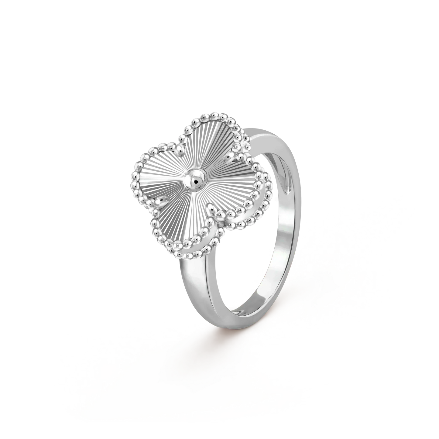 [⭐Aura]CLOVER SILVER RING