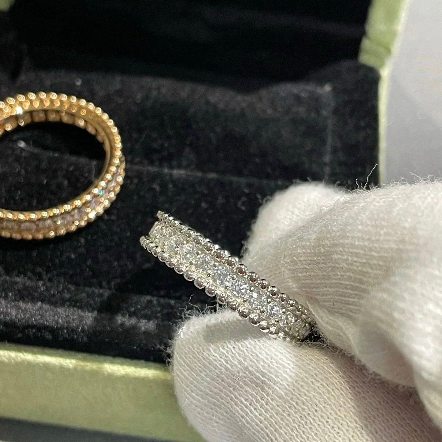 [⭐Aura]PERLEE DIAMOND ROSE GOLD RING