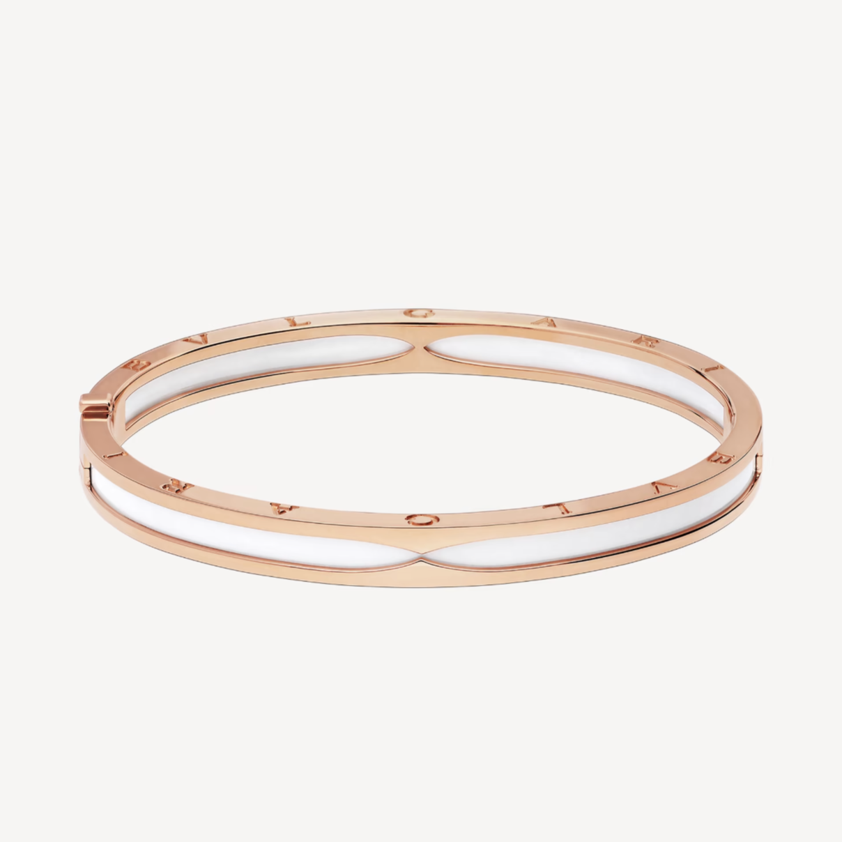 [⭐Aura]ZERO 1 PINK GOLD WITH WHITE CERAMIC BRACELET