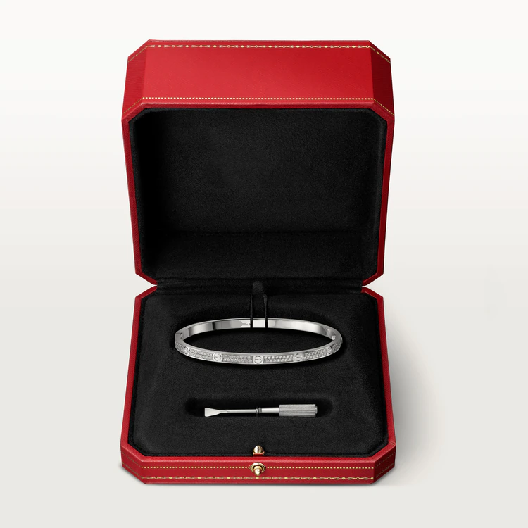 [⭐Aura]LOVE BRACELET 3.65MM DIAMOND-PAVED