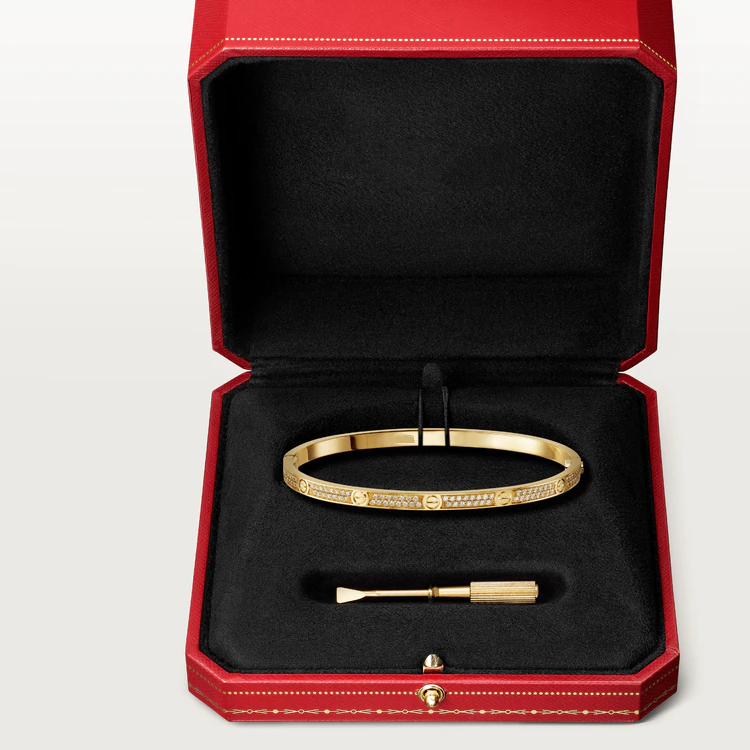 [⭐Aura]LOVE BRACELET 3.65MM DIAMOND-PAVED