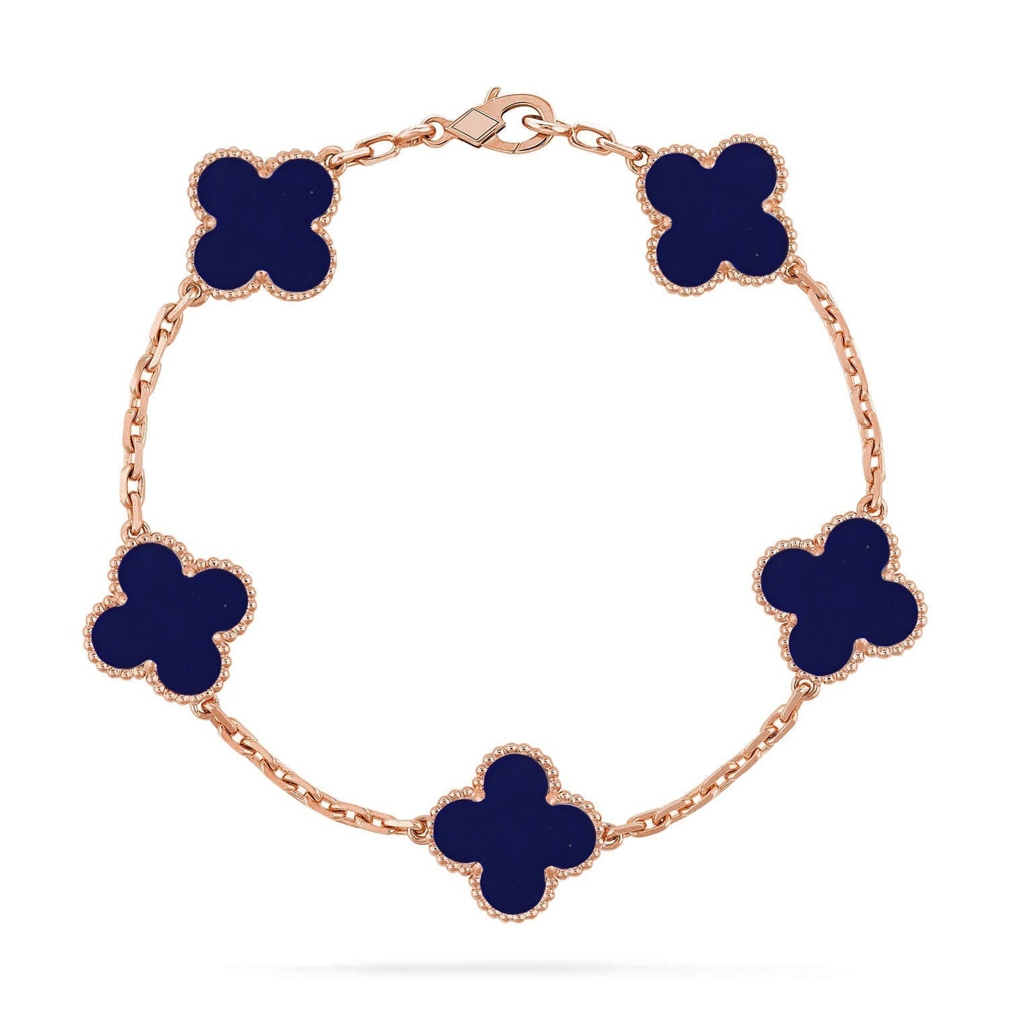 [⭐Aura]CLOVER 5 MOTIF LAPIS LAZULI BRACELET COLLECTION