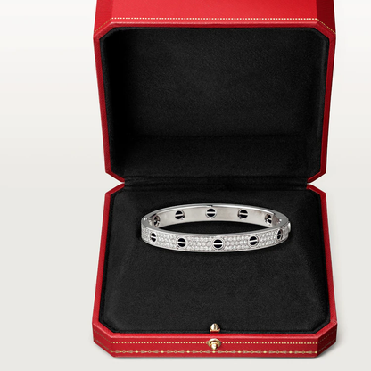 [⭐Aura]LOVE BRACELET 6.1MM DIAMOND-PAVED CERAMIC