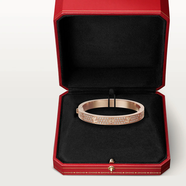 [⭐Aura]LOVE BRACELET 6.1MM DIAMOND-PAVED