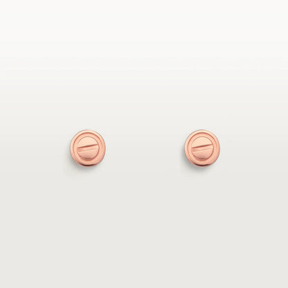 [⭐Aura]LOVE EARRINGS PINK GOLD 10MM