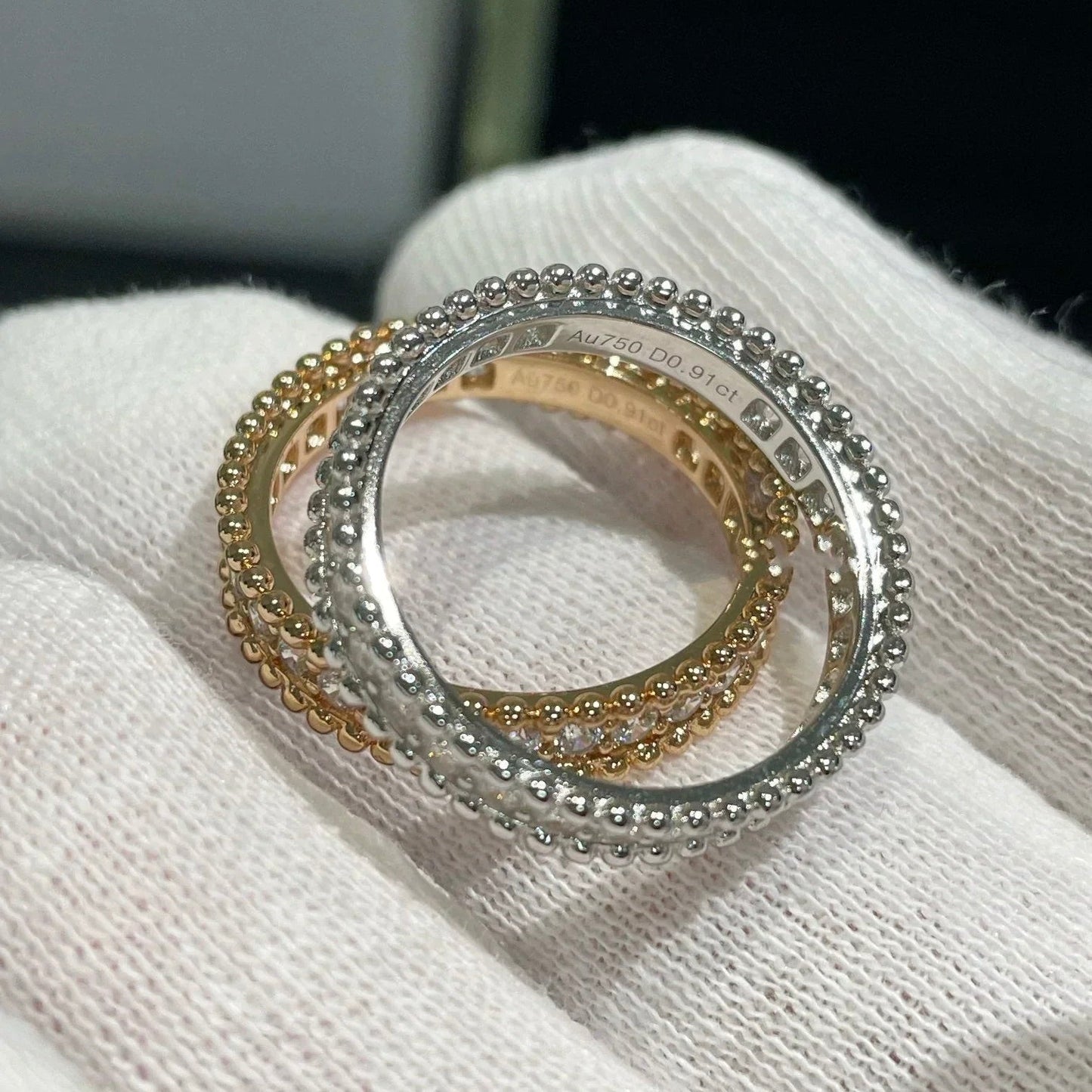 [⭐Aura]PERLEE DIAMOND ROSE GOLD RING