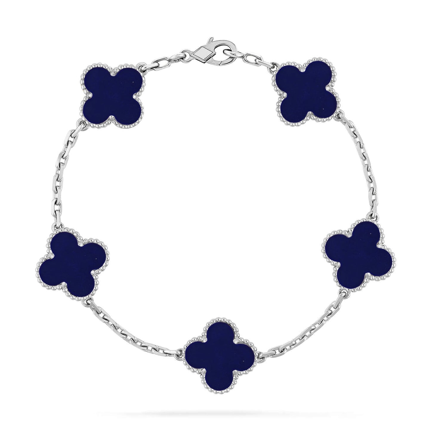 [⭐Aura]CLOVER 5 MOTIF LAPIS LAZULI BRACELET COLLECTION