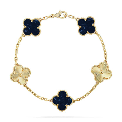 [⭐Aura]CLOVER 5 MOTIF PIETERSITE BRACELET COLLECTION